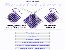 Tablet Screenshot of beadsisters.co.uk